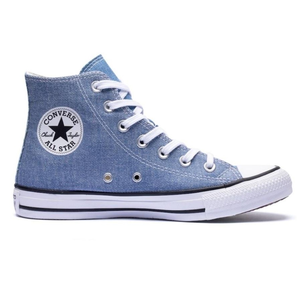 Tênis Converse Chuck Taylor All Star Summer Denim Hi - Feminino - Foto 1