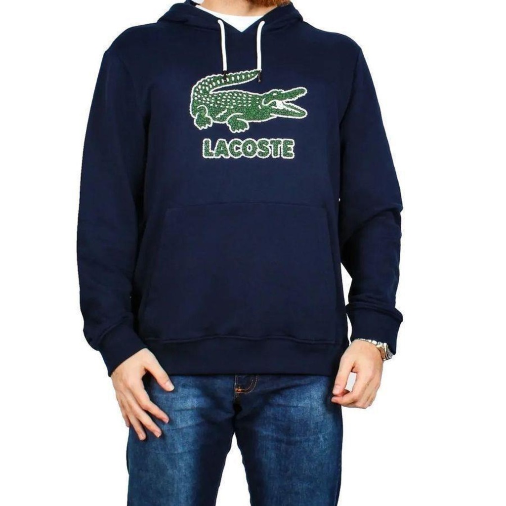 Blusão de Moletom com Capuz Lacoste Logo - Masculino | Centauro