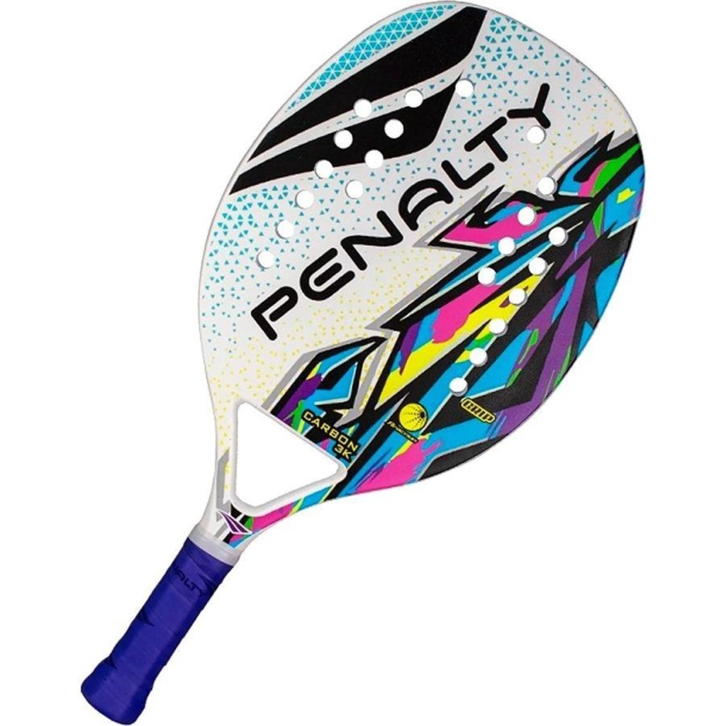 Raquete de Beach Tennis Penalty Carbon 3K Silver XXII - Foto 1