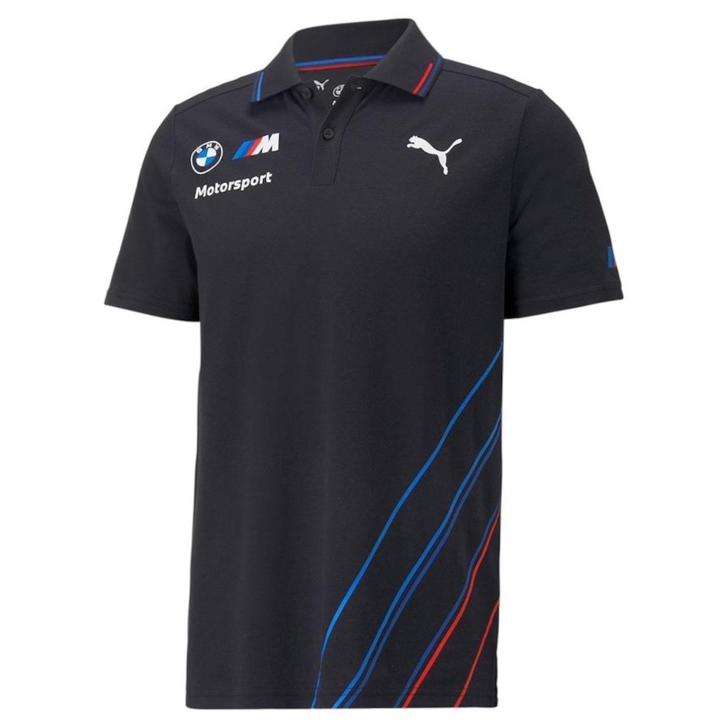 Camiseta Polo Puma BMW M Motorsport Team - Masculina - Foto 1