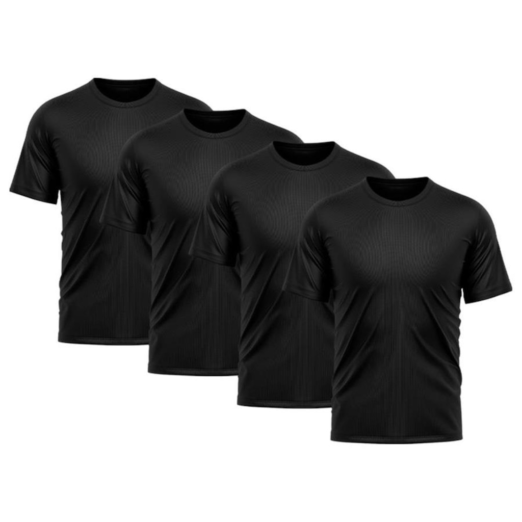 Camiseta Whats Wear Lisa Dry Fit com Proteção Solar UV - Masculina - 4 Unds