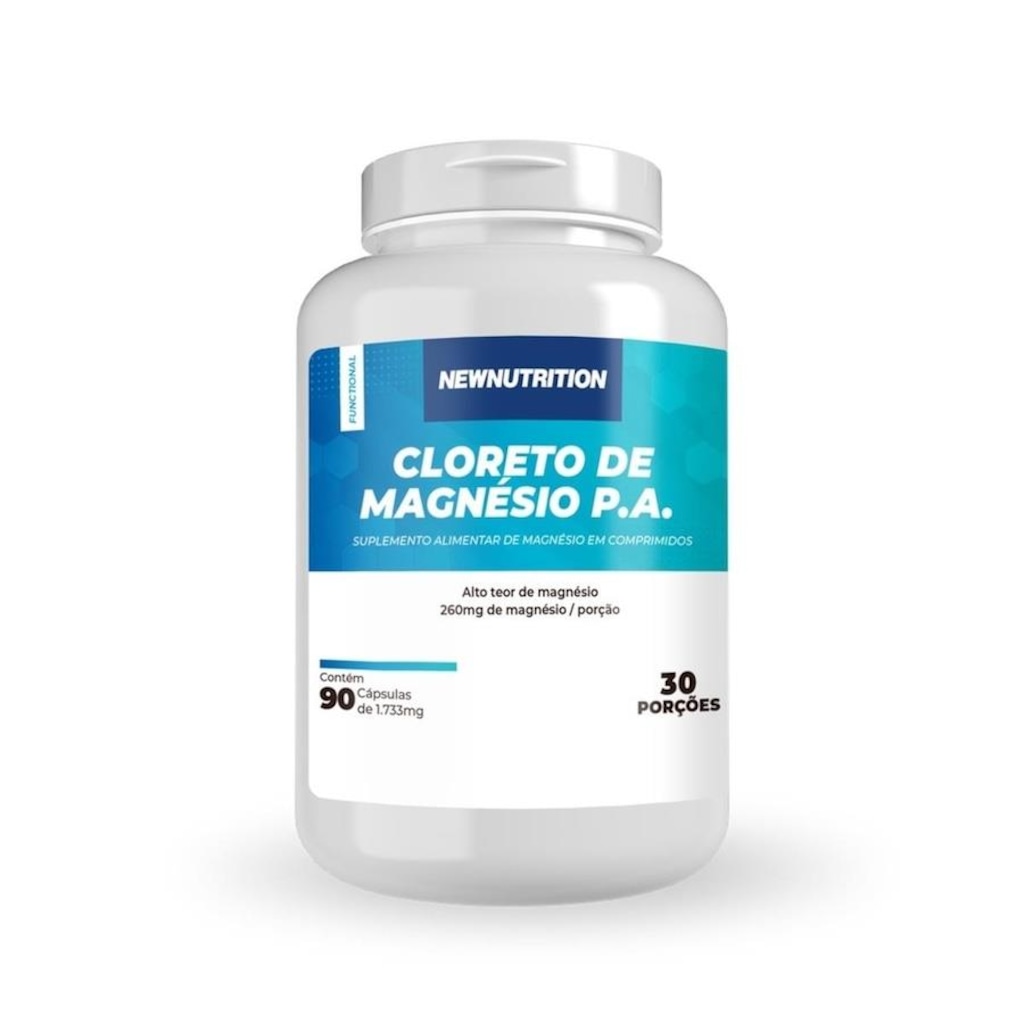 Cloreto de Magnésio NewNutrition - 90 Cápsulas - Foto 1