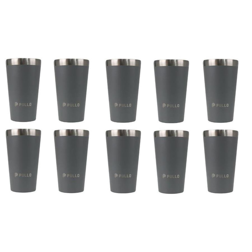 Kit de Copos Térmicos Pullo Fun - 480ml - 10 Unidades