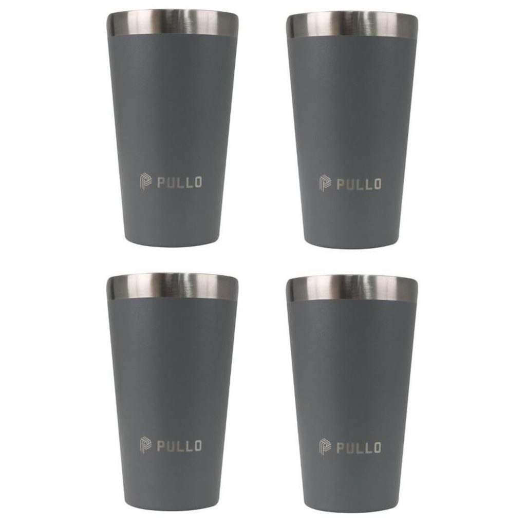 Kit de Copos Térmicos Pullo Fun - 480ml - 4 Unidades