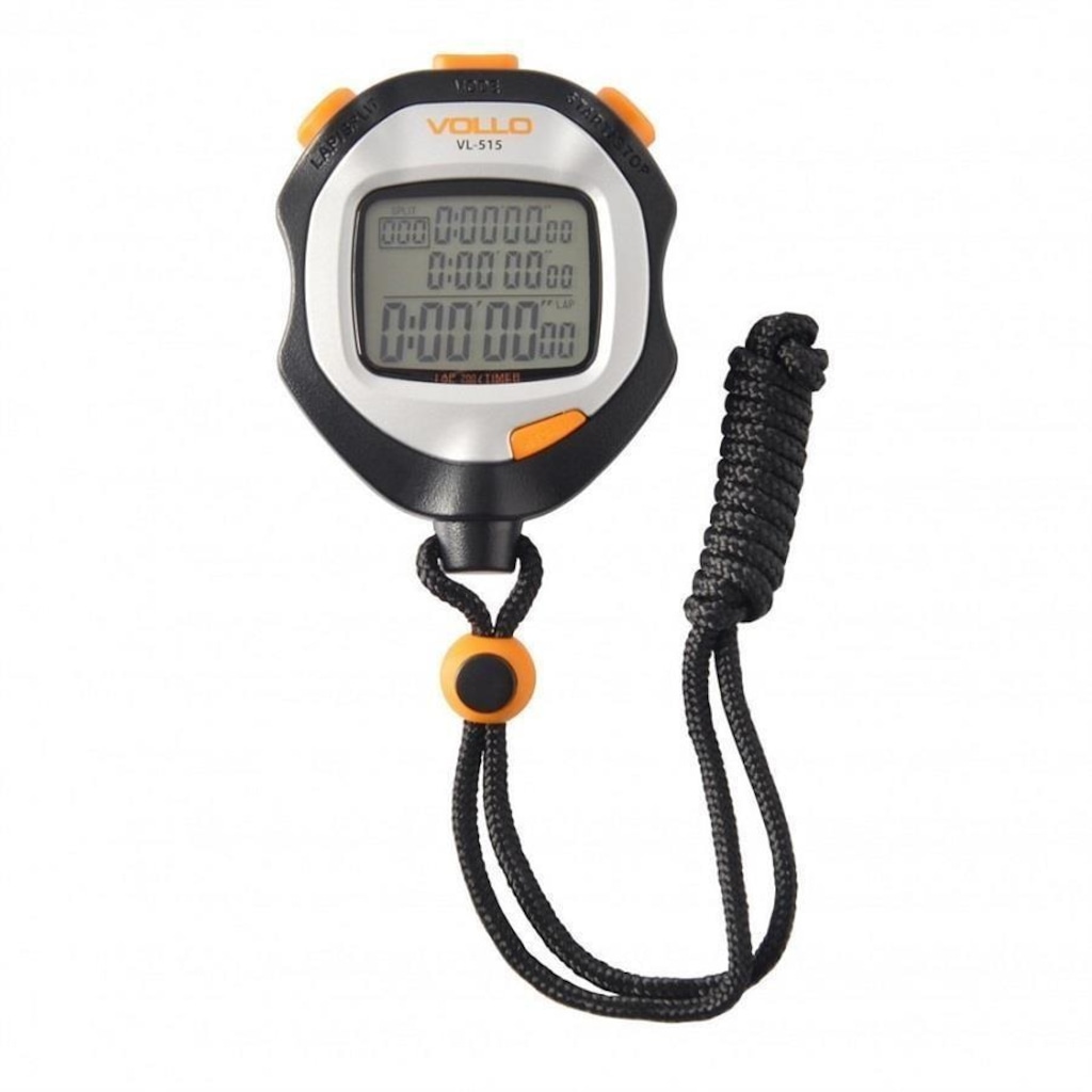 Cronômetro Digital Vollo VL-515 com 200 Memórias