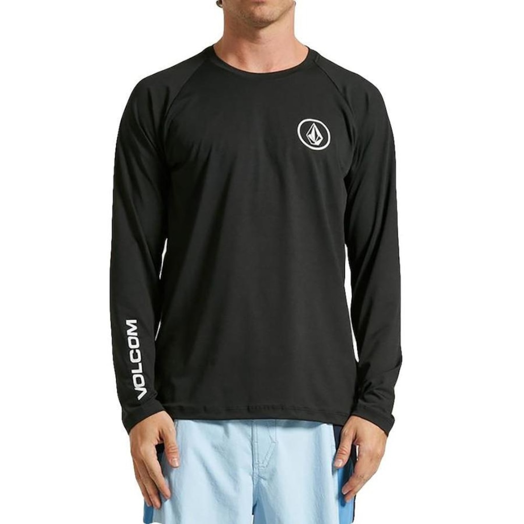 Camisa Manga Longa Lycra Volcom Lido Stone - Masculina
