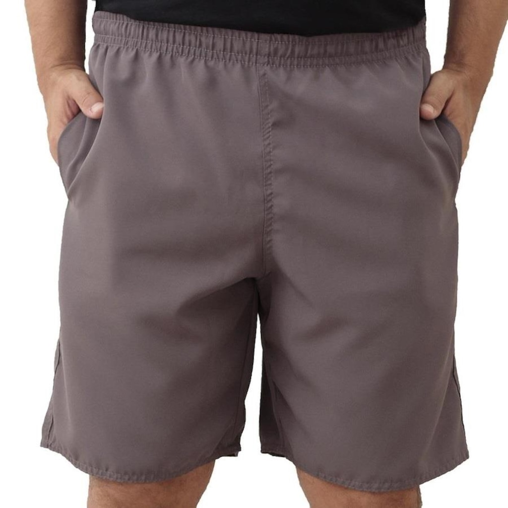 Bermuda Tactel Black Bear Lisa Esportiva com Bolsos - Masculina