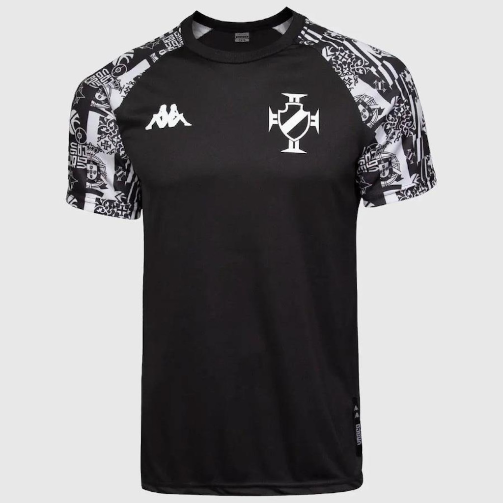 Camisa do Vasco Pattern Brasil Portugal Kappa - Masculina - Foto 1