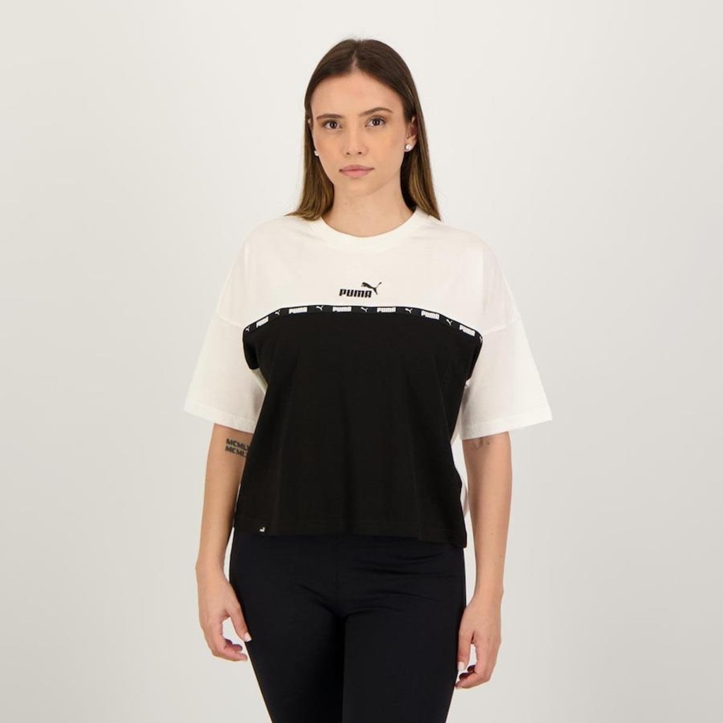 Camiseta Puma Power Tape - Feminina - Foto 1