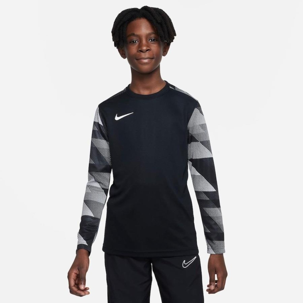 Camisa de Goleiro Nike Dri-FIT Park IV  Manga Longa- Infantil - Foto 1