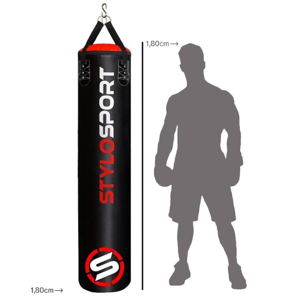 Imagem 2 do produto Saco de Pancada Stylo Sport Profissional - 180cm