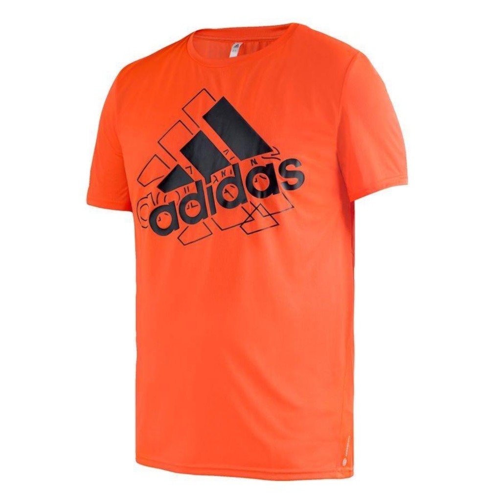 Camiseta adidas Manga Curta Running Brand Love - Masculina - Foto 1