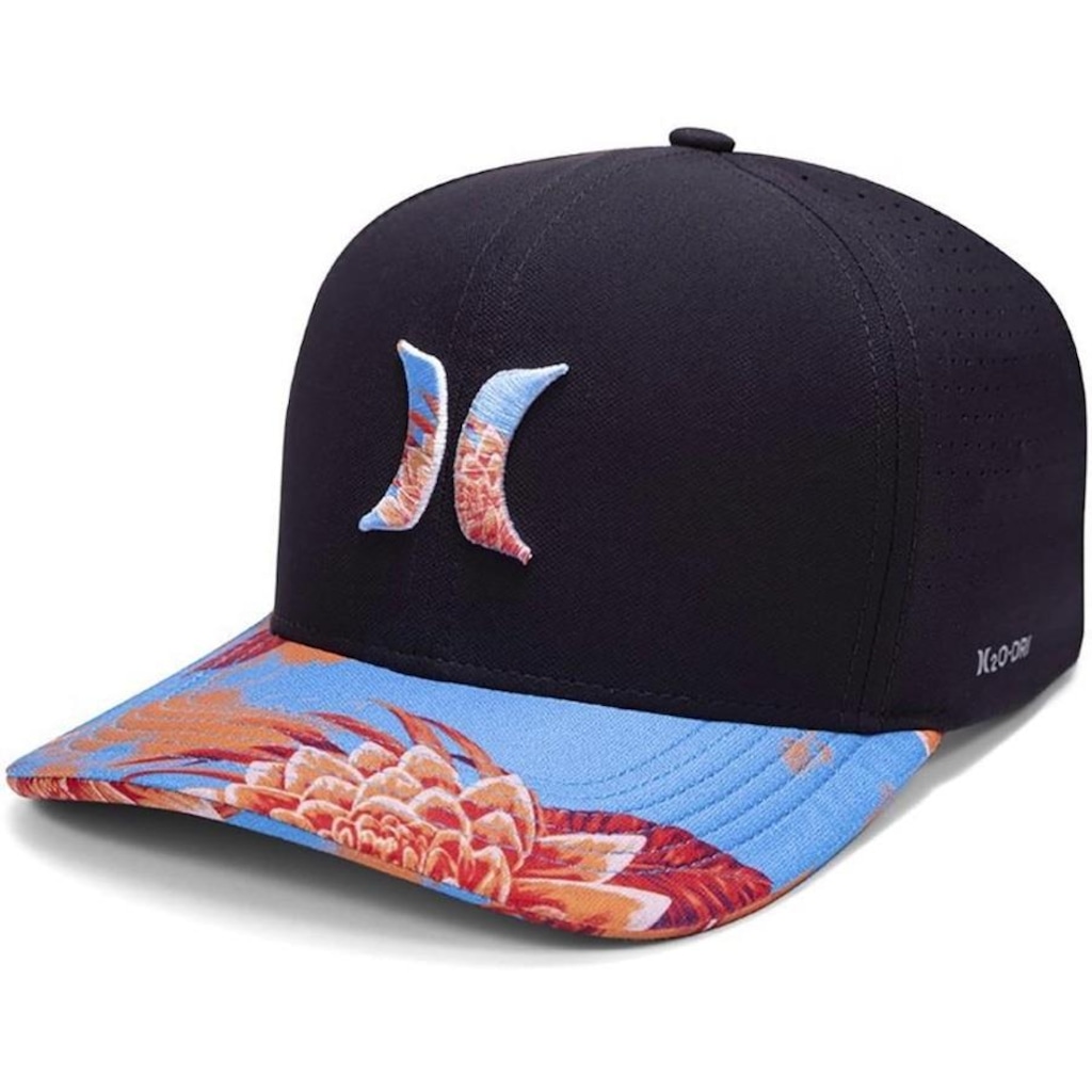 Boné Aba Curva Hurley Hibisco - Snapback - Adulto - Foto 1