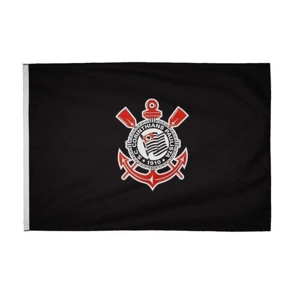 Bandeira do Corinthians Timão Torcedor Oficial - 0,90 x 1,30 - Foto 1