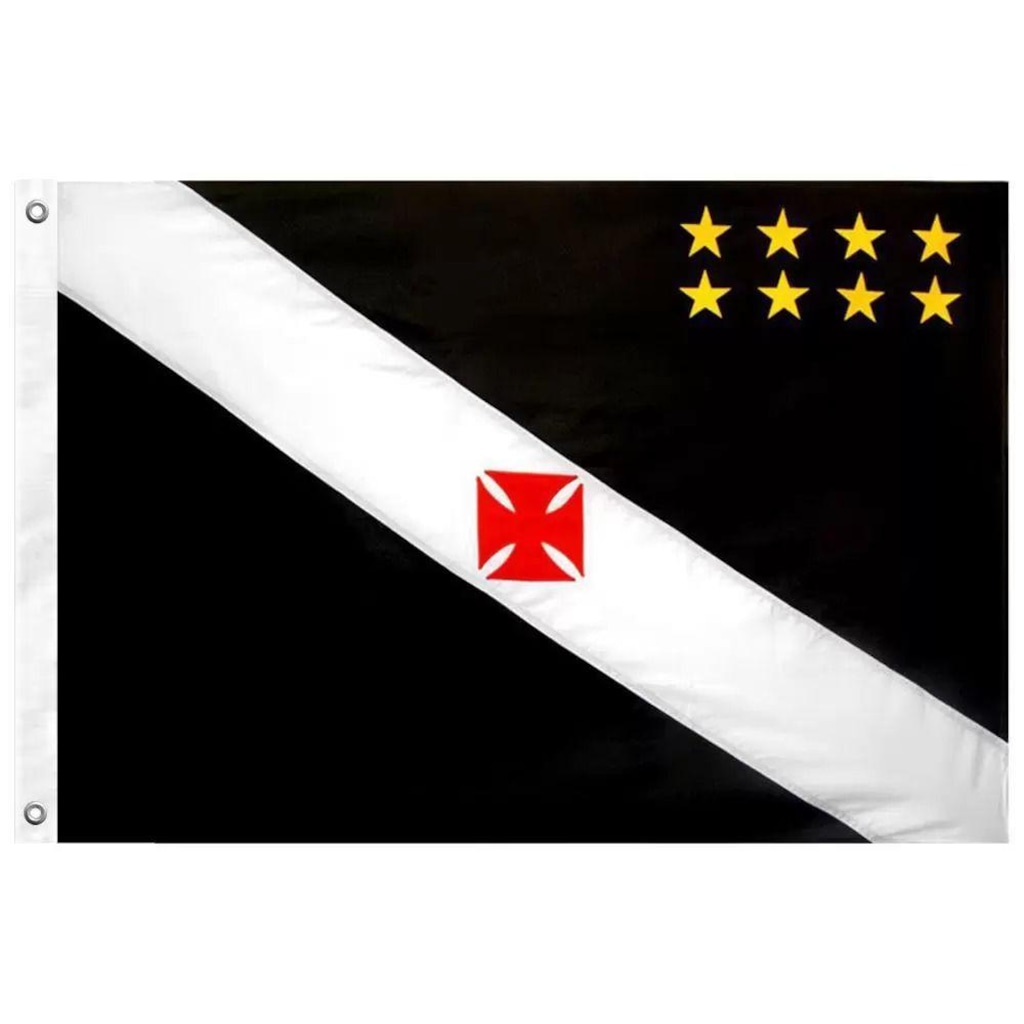 Bandeira do Vasco Da Gama Torcedor Oficial - 0,90 X 1,30M - Foto 1