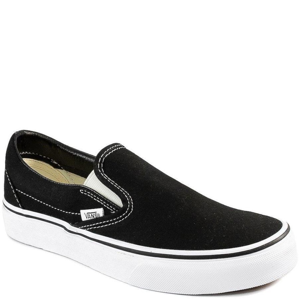 Tênis Vans Classic Slip-On Lona - Unissex - Foto 1