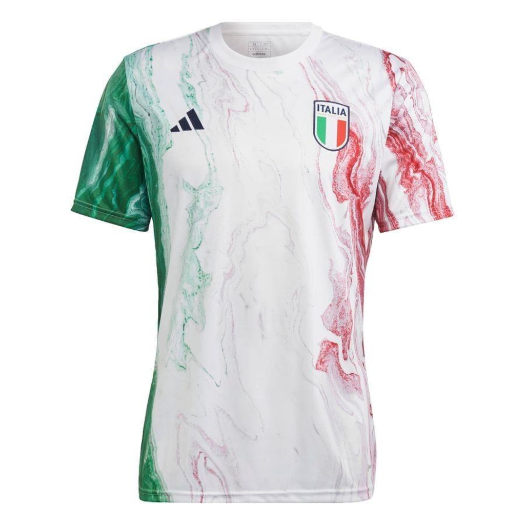 Camisa Pré-Jogo da Itália adidas - Masculina - Foto 1