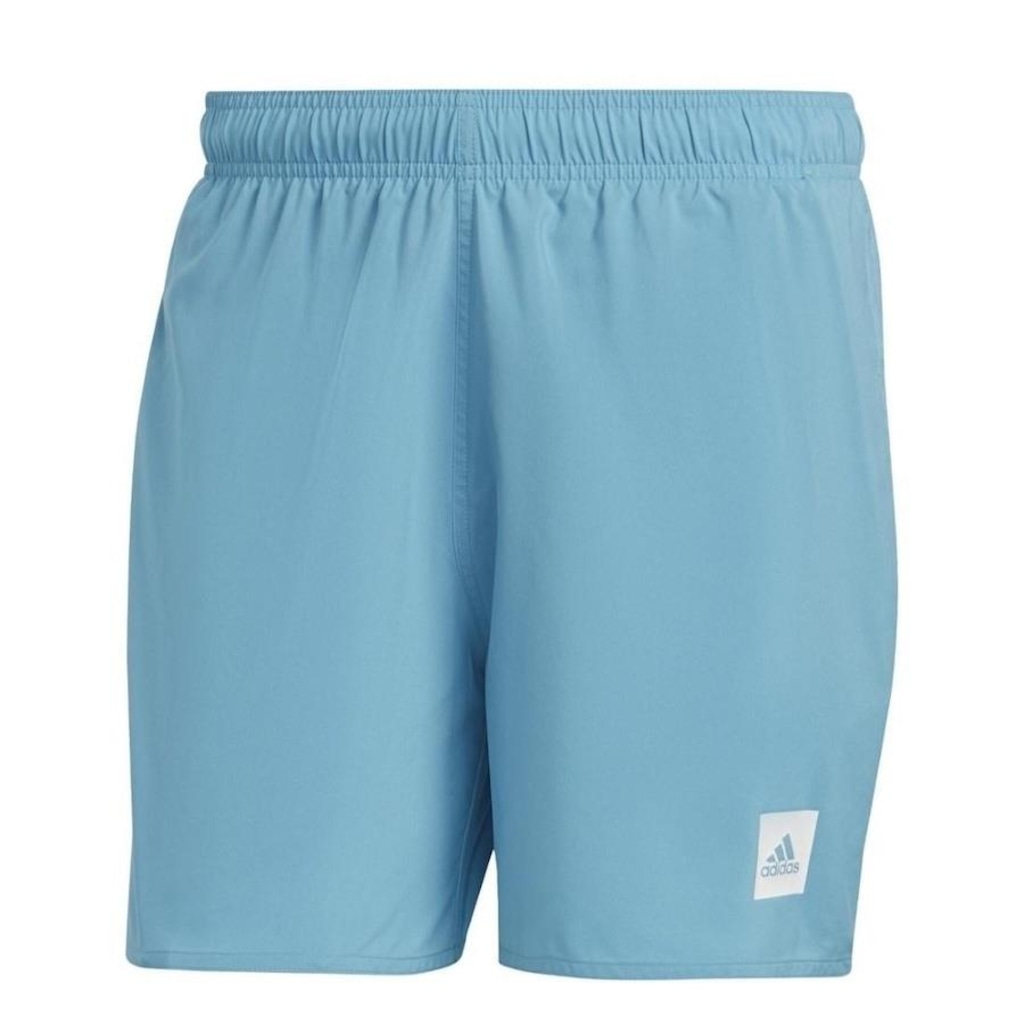 Shorts adidas Natação Solid Liso Clássico - Masculino - Foto 1
