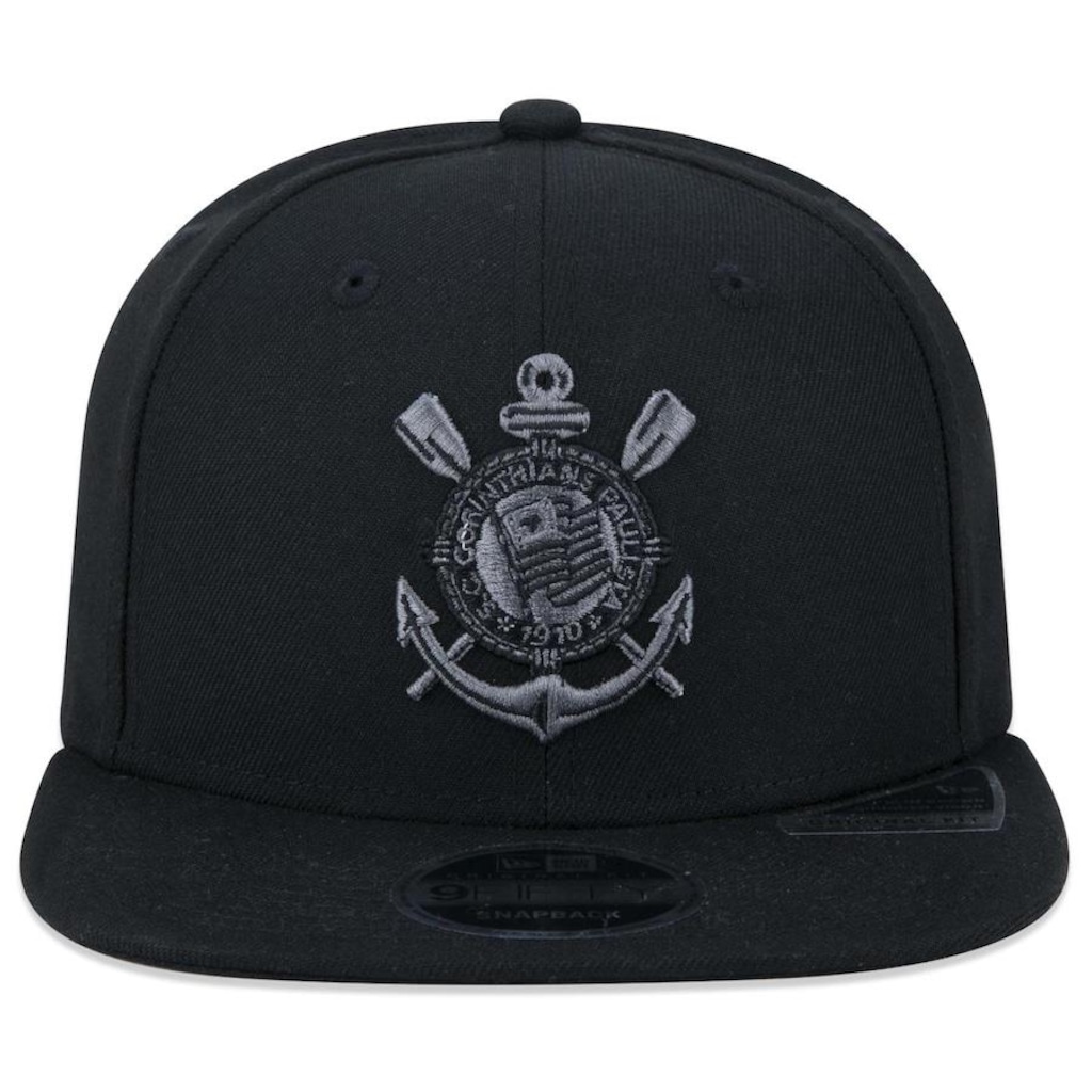 Boné Aba Reta New Era 9Fifty Original Fit Corinthians Futebol - Snapback - Adulto - Foto 2