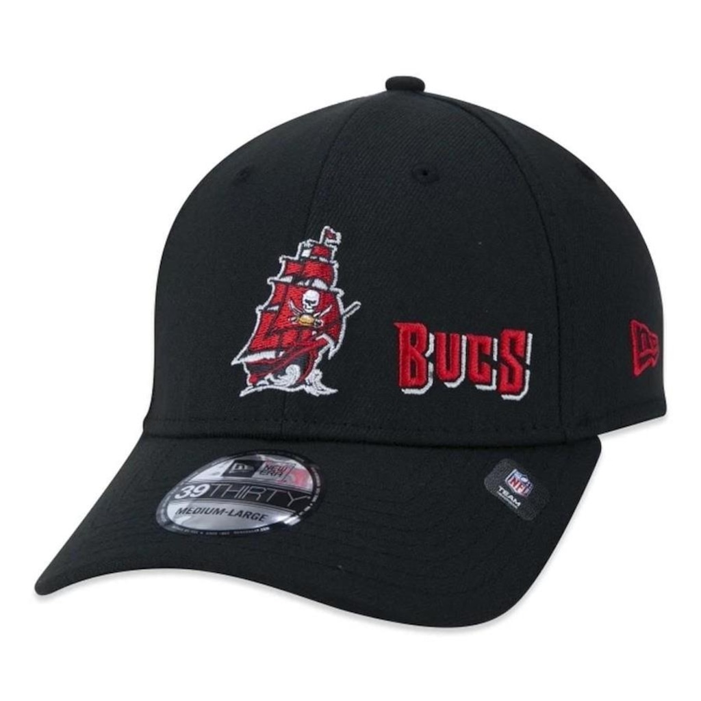 Boné Aba Curva New Era Tampa Bay Buccaneers 3930 Core - Fecahdo - Adulto