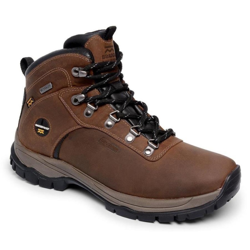 Bota Adventure Bradok Himalaya Tabaco Impermeável - Masculina - Foto 1