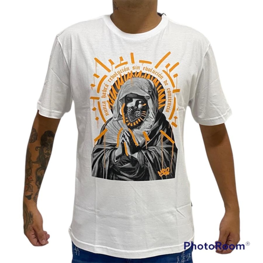 Camiseta MCD Santa Revolucion Branca - Masculina - Foto 1