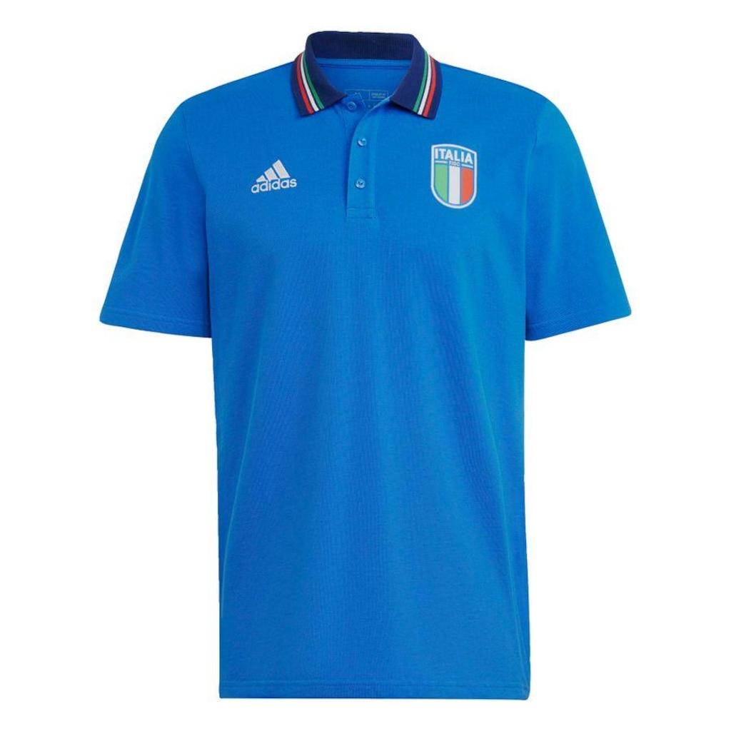 Camisa Polo da Itália adidas - Masculina - Foto 1
