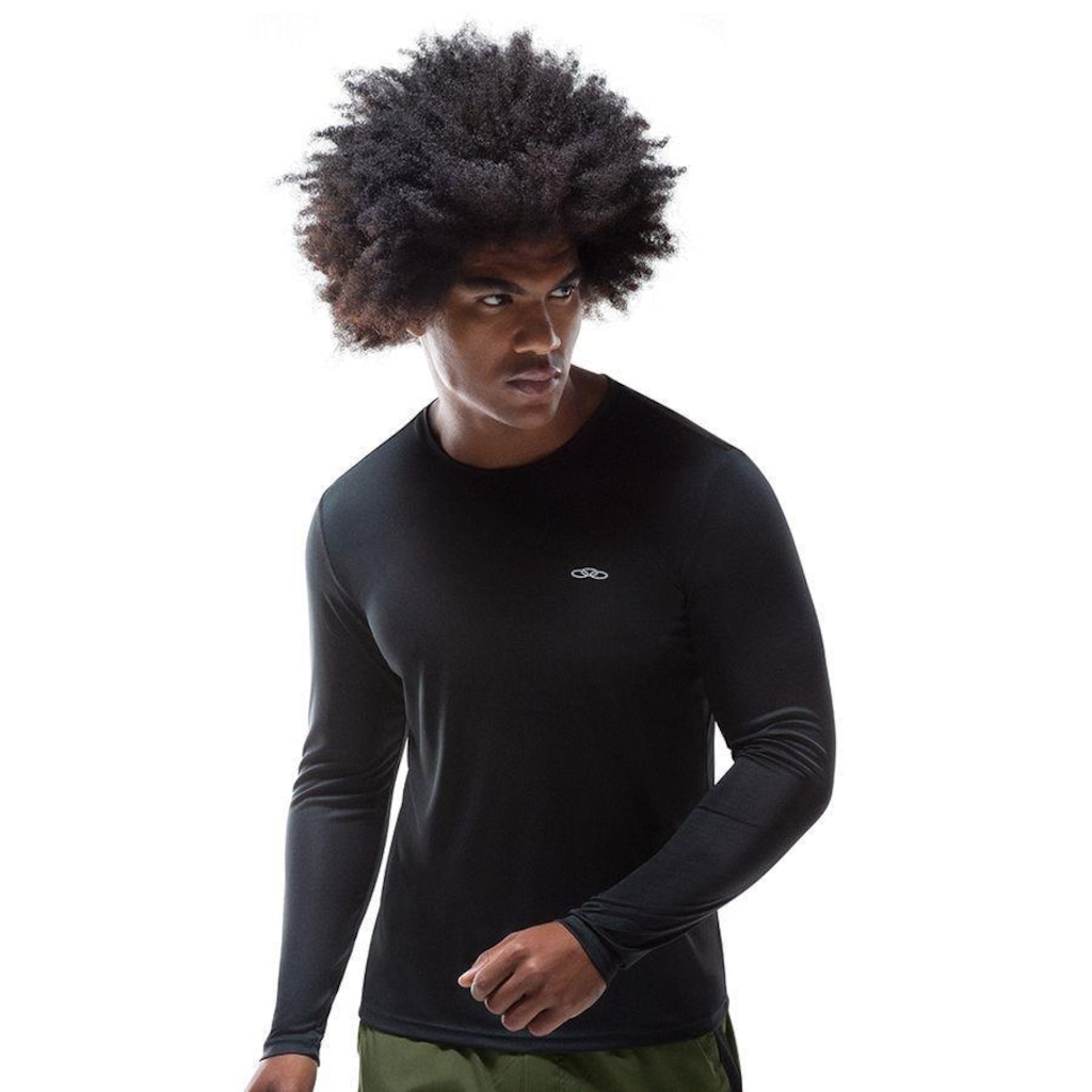 Camiseta Olympikus Manga Longa Essential - Masculina - Foto 1