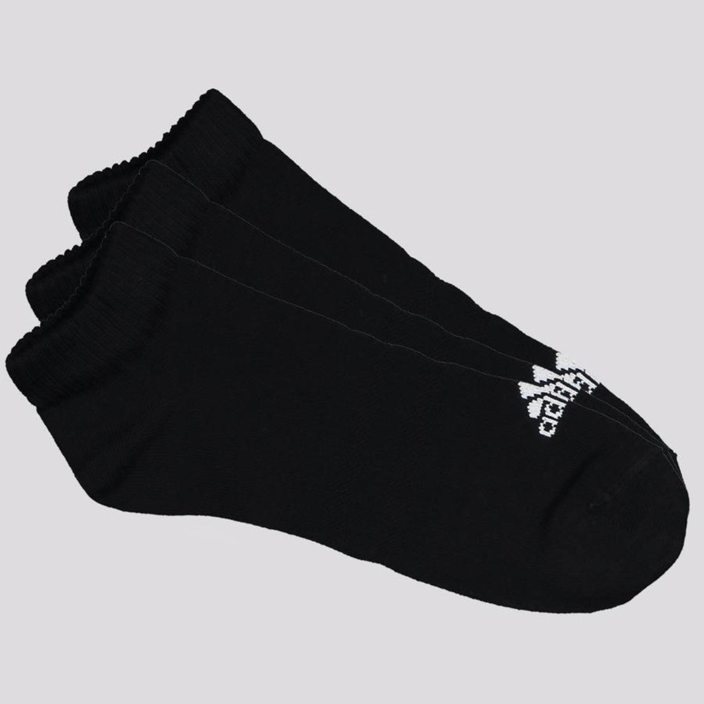Meia adidas Sportswear No Show - 3 Pares - Adulto