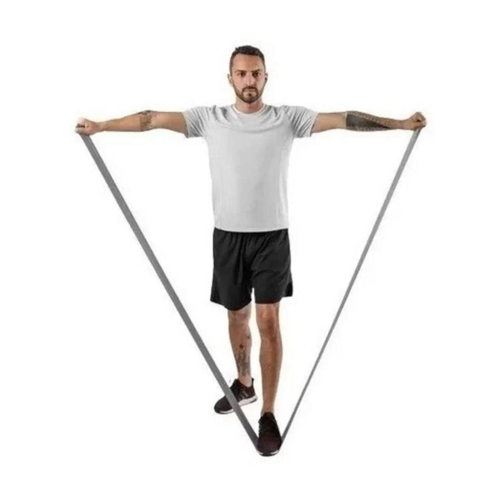 Imagem 5 do produto Kit Faixas Elástica Exercícios Pilates Hidrolight Tpe Fl71 - 5 Unidades