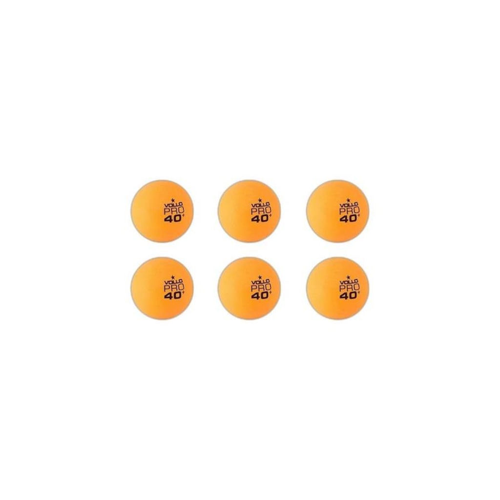 Bola de Tênis de Mesa Vollo 1 Estrela - 6 Unidades