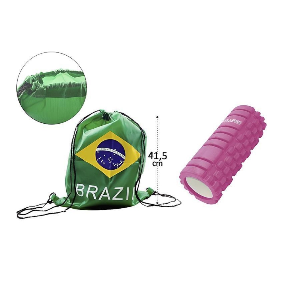 Imagem 2 do produto Rolo de Liberação Microfascial Gold Sports Pro II Yoga + Mochila do Brasil