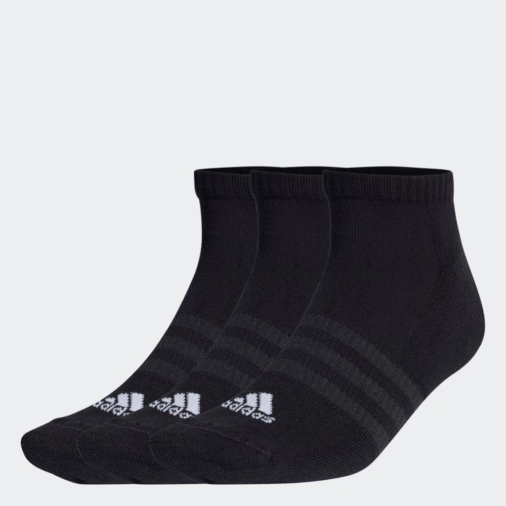 Imagem 2 do produto Kit de Meia Sapatilha adidas Cushioned Low-Cut com 3 Pares - Adulto