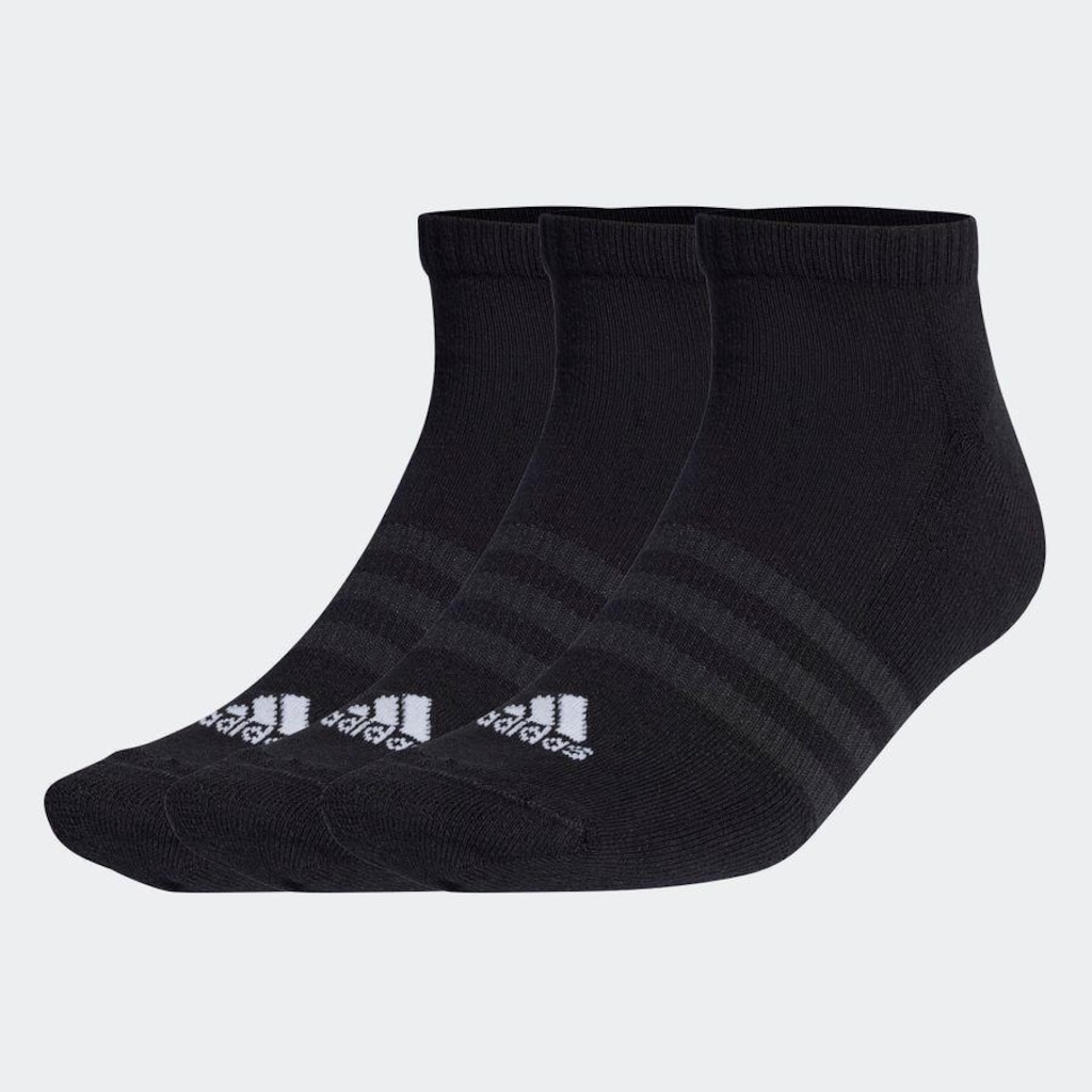 Imagem 3 do produto Kit de Meia Sapatilha adidas Cushioned Low-Cut com 3 Pares - Adulto
