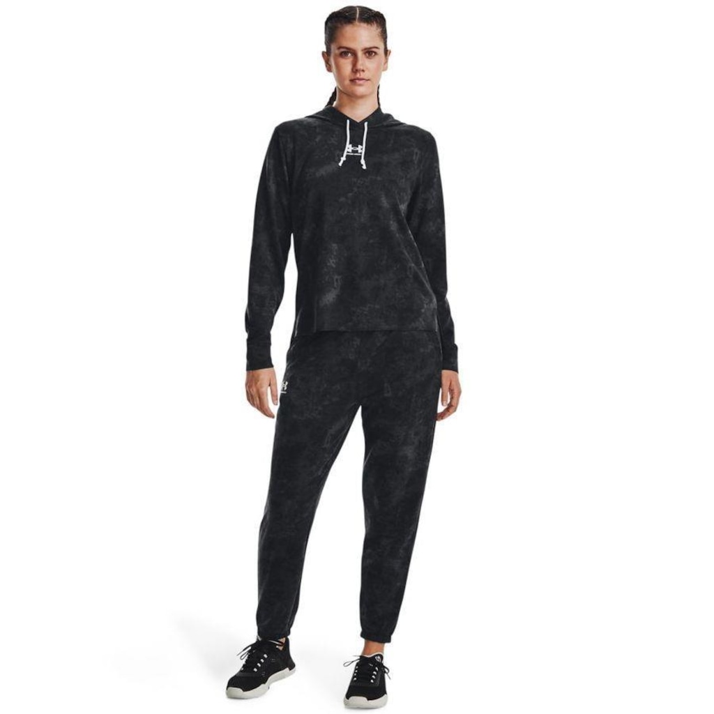Imagem 4 do produto Blusão de Moletom Under Armour Rival Terry Print - Feminino
