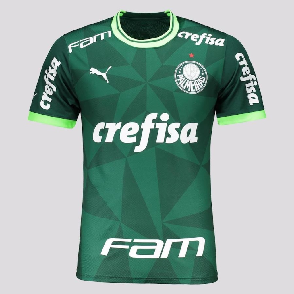 Camisa do Palmeiras I 2023 com Patrocínio Puma - Masculina - Foto 1