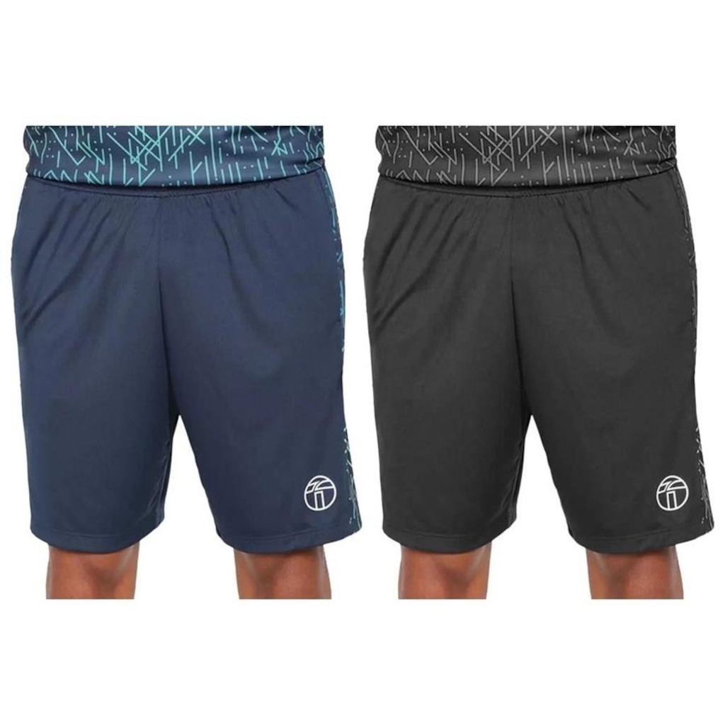 Kit Bermudas Topper Treino Ultracolor II - 2 Unidades - Masculina - Foto 1