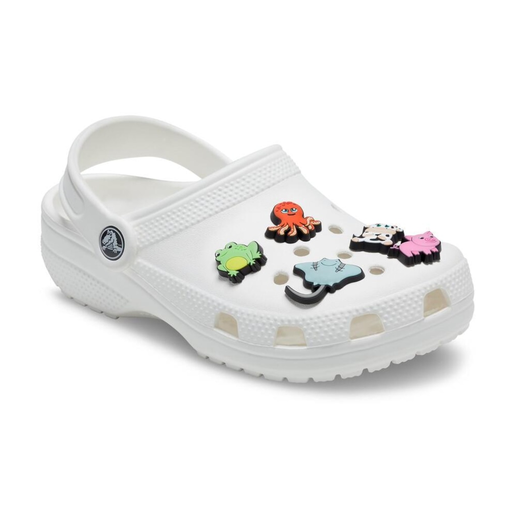 Imagem 2 do produto Kit de Acessórios para Sandália Crocs Jibbitz Animais Fofos - 5 Unds