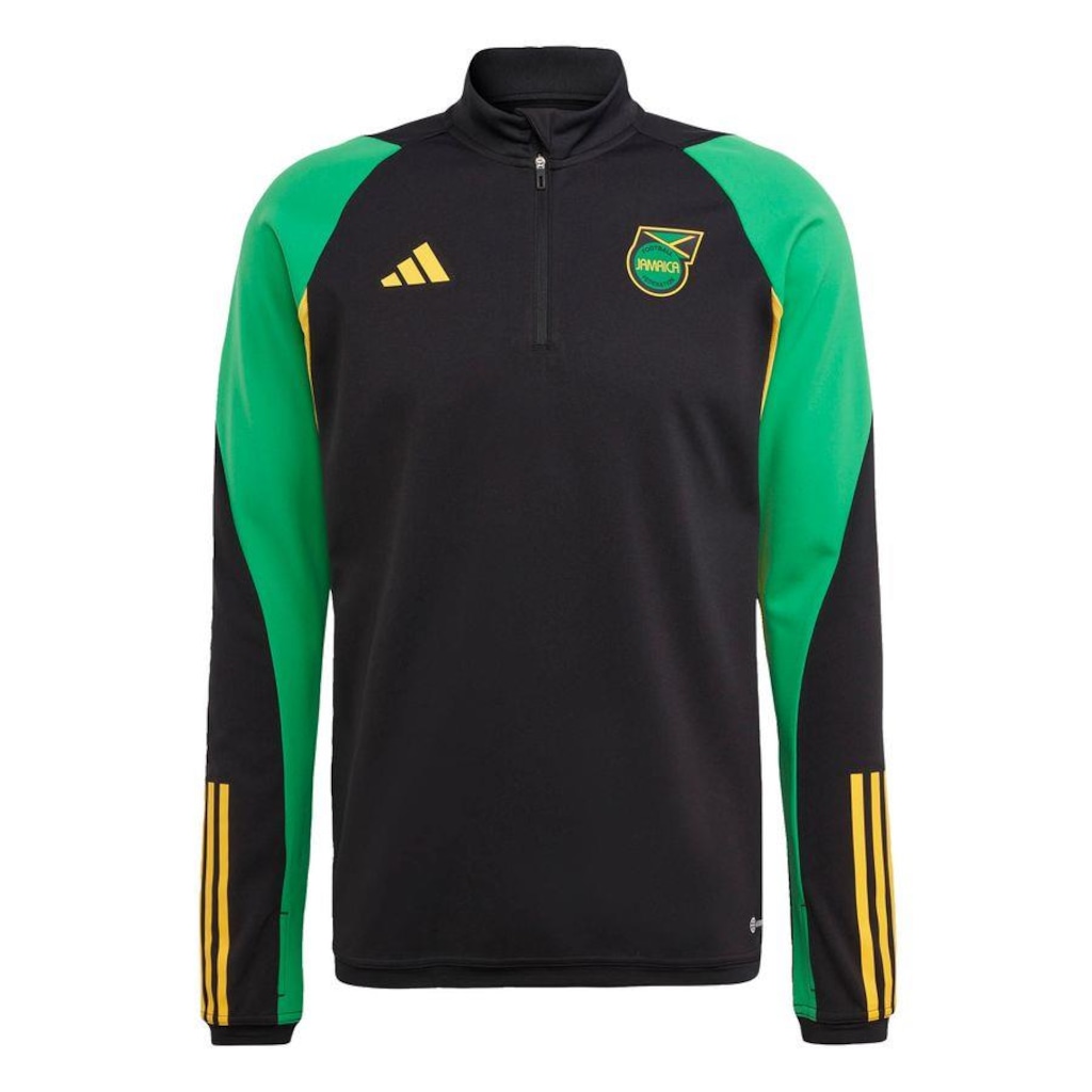 Camiseta adidas Manga Longa da Jamaica Tiro 23 Treino - Masculina - Foto 1