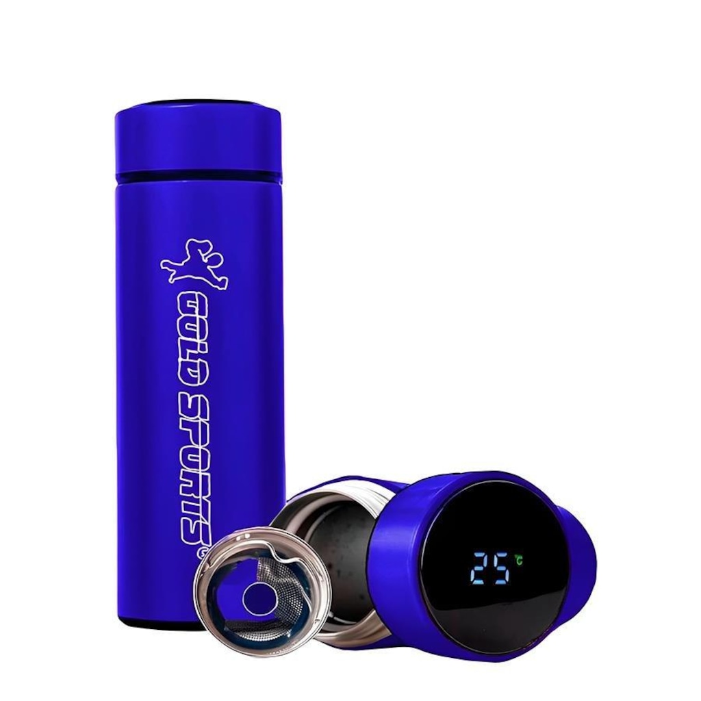 Garrafa Térmica Gold Sports SmartII com Termômetro Digital Infusor de Chá