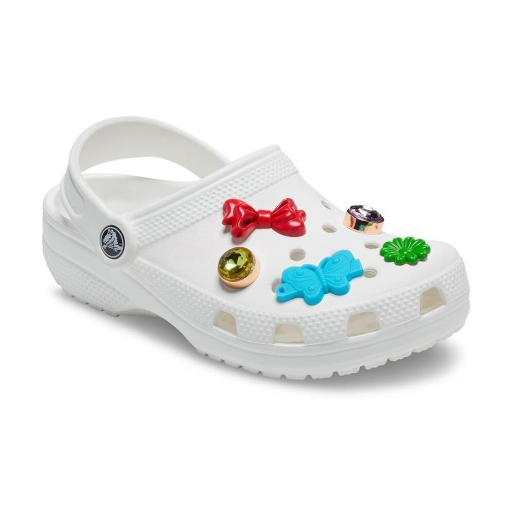 Imagem 2 do produto Kit Jibbitz Crocs Pedras e Laços - 5 unidades