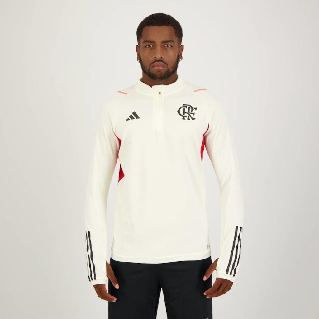 Blusão do Flamengo Treino Atleta 2023 adidas - Masculino - Foto 1