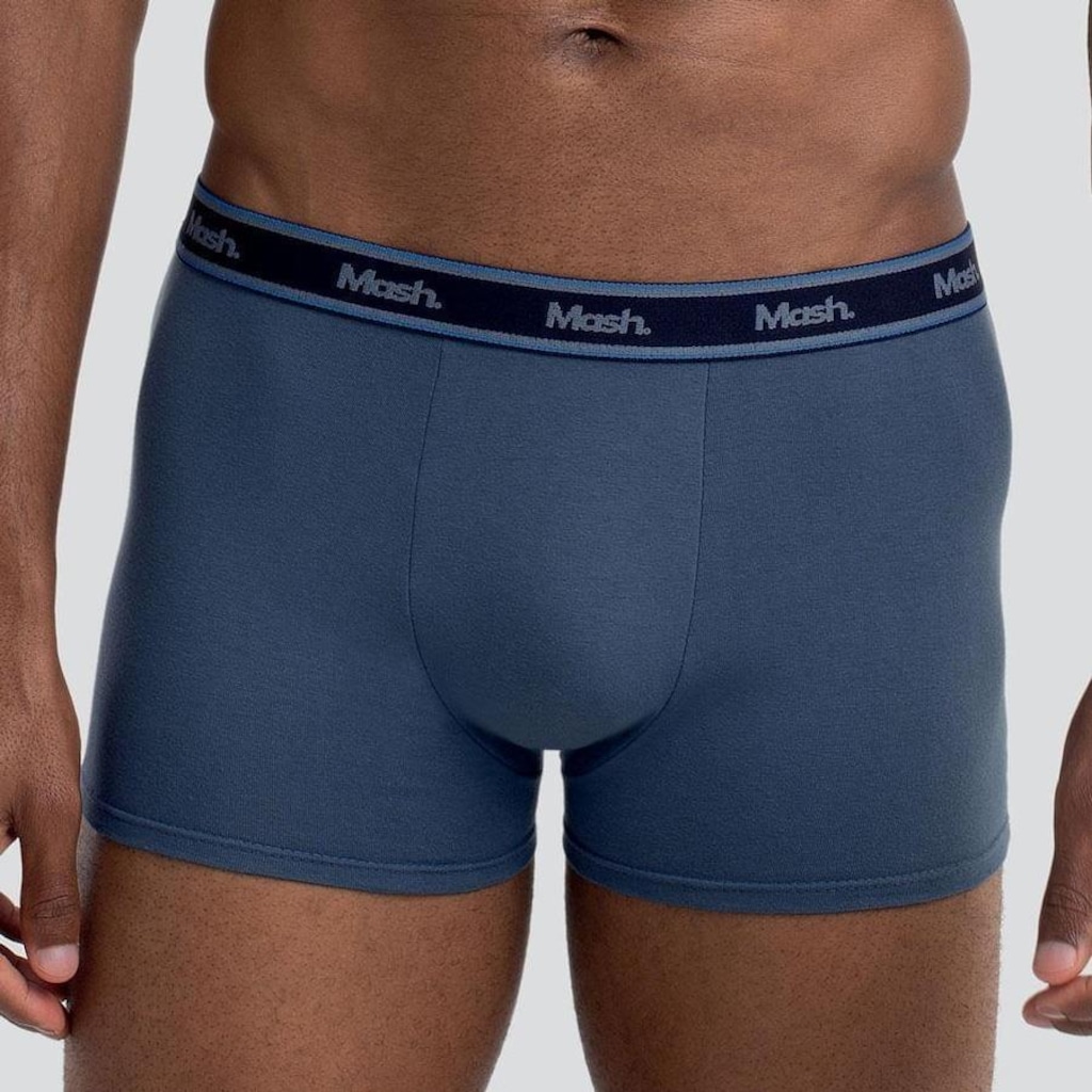 Imagem 2 do produto Kit de Cuecas Boxer Mash Algodão Elástico - 3 Unidades - Masculina