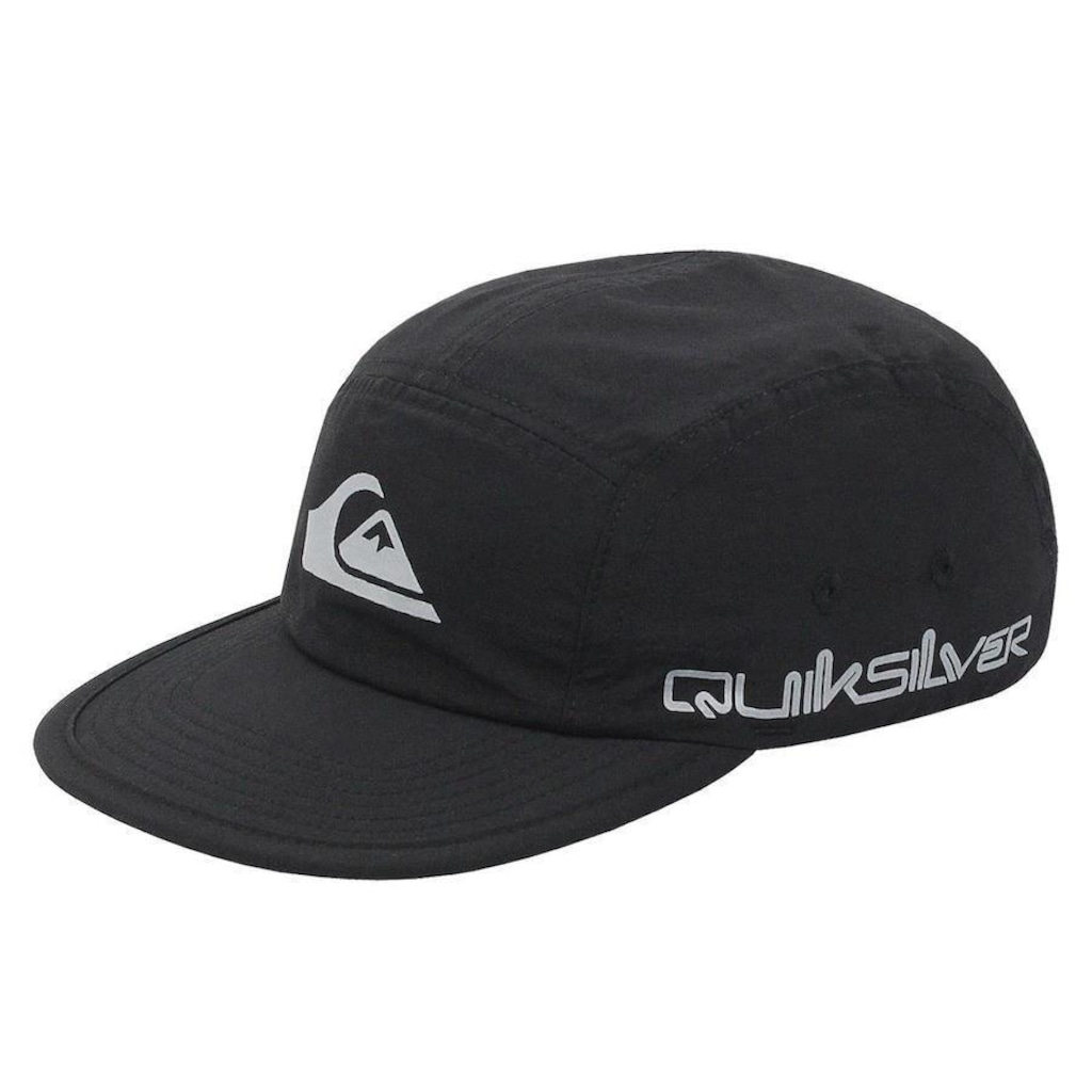 Boné Quiksilver Five Panel Omni Type Black - Strapback - Adulto - Foto 1