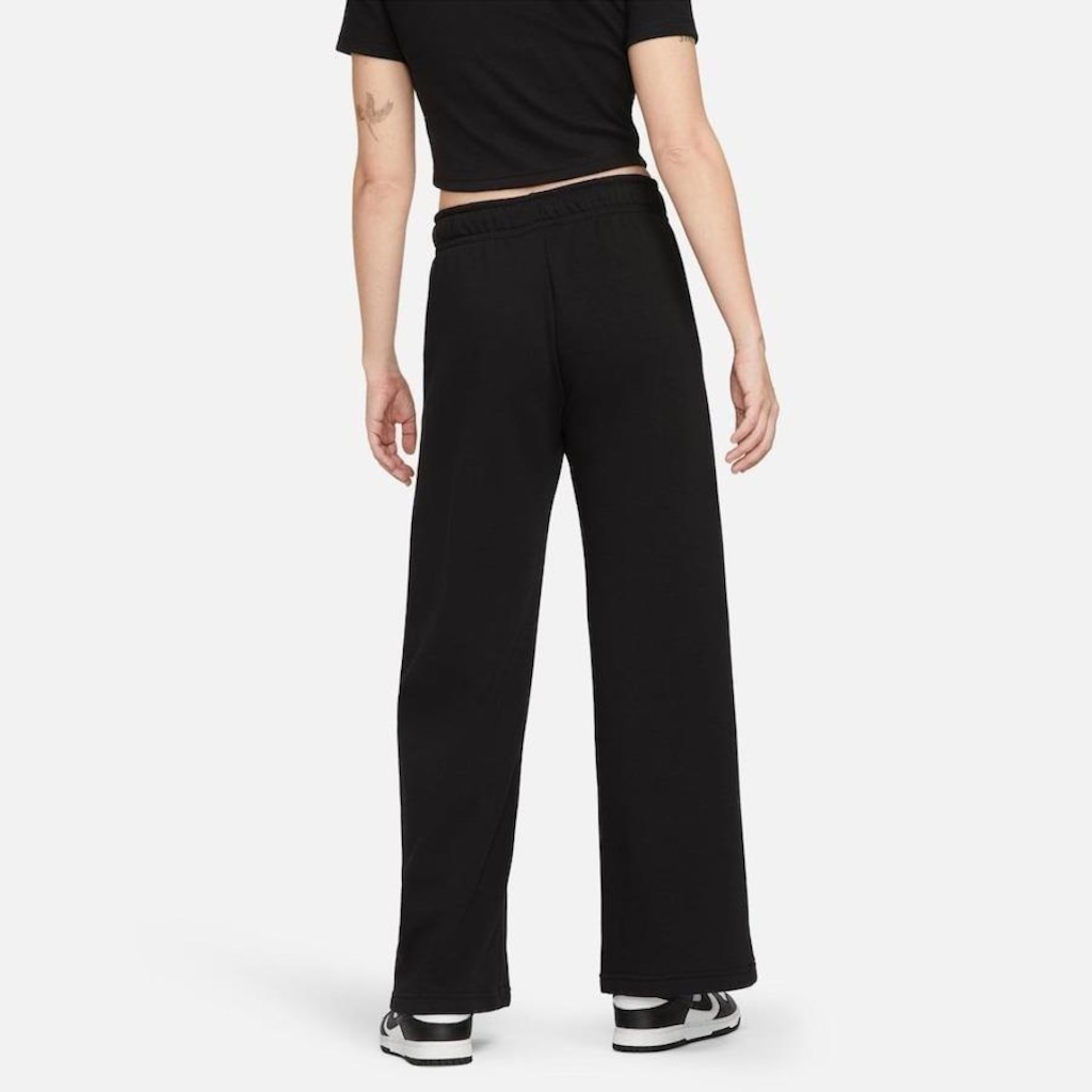 Imagem 2 do produto Calça Fleece Nike Sportswear Club Mid-Rise Wide - Feminina