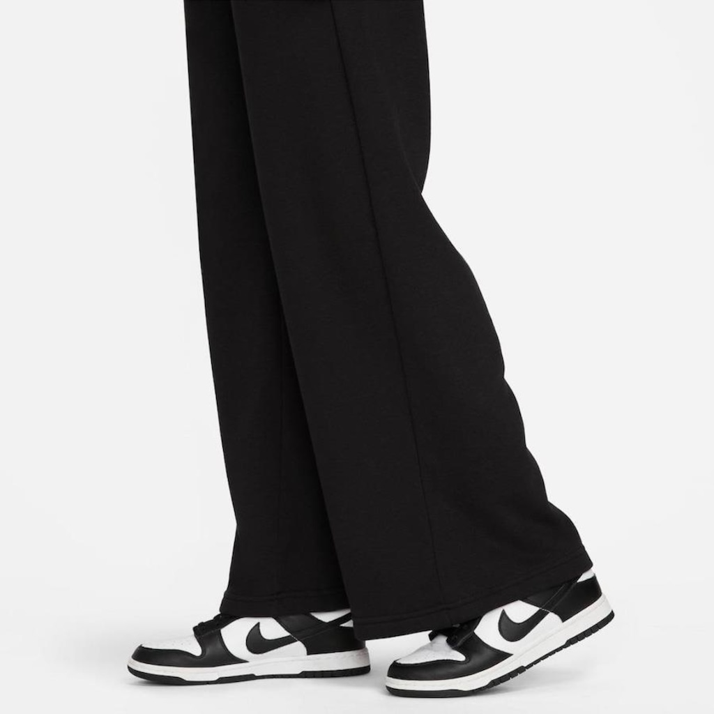 Imagem 4 do produto Calça Fleece Nike Sportswear Club Mid-Rise Wide - Feminina