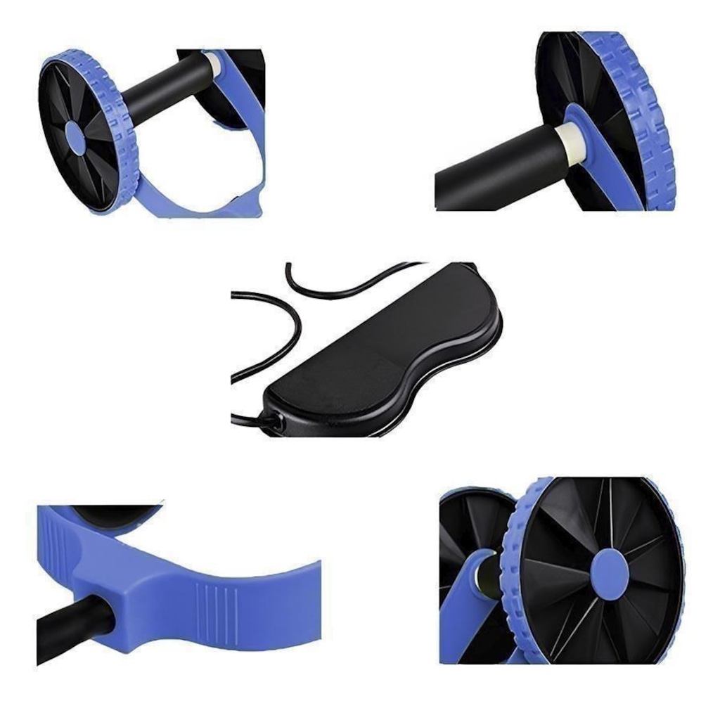 Imagem 3 do produto Roda Abdominal Gold Sports Revoflex Extreme com Elástico Az