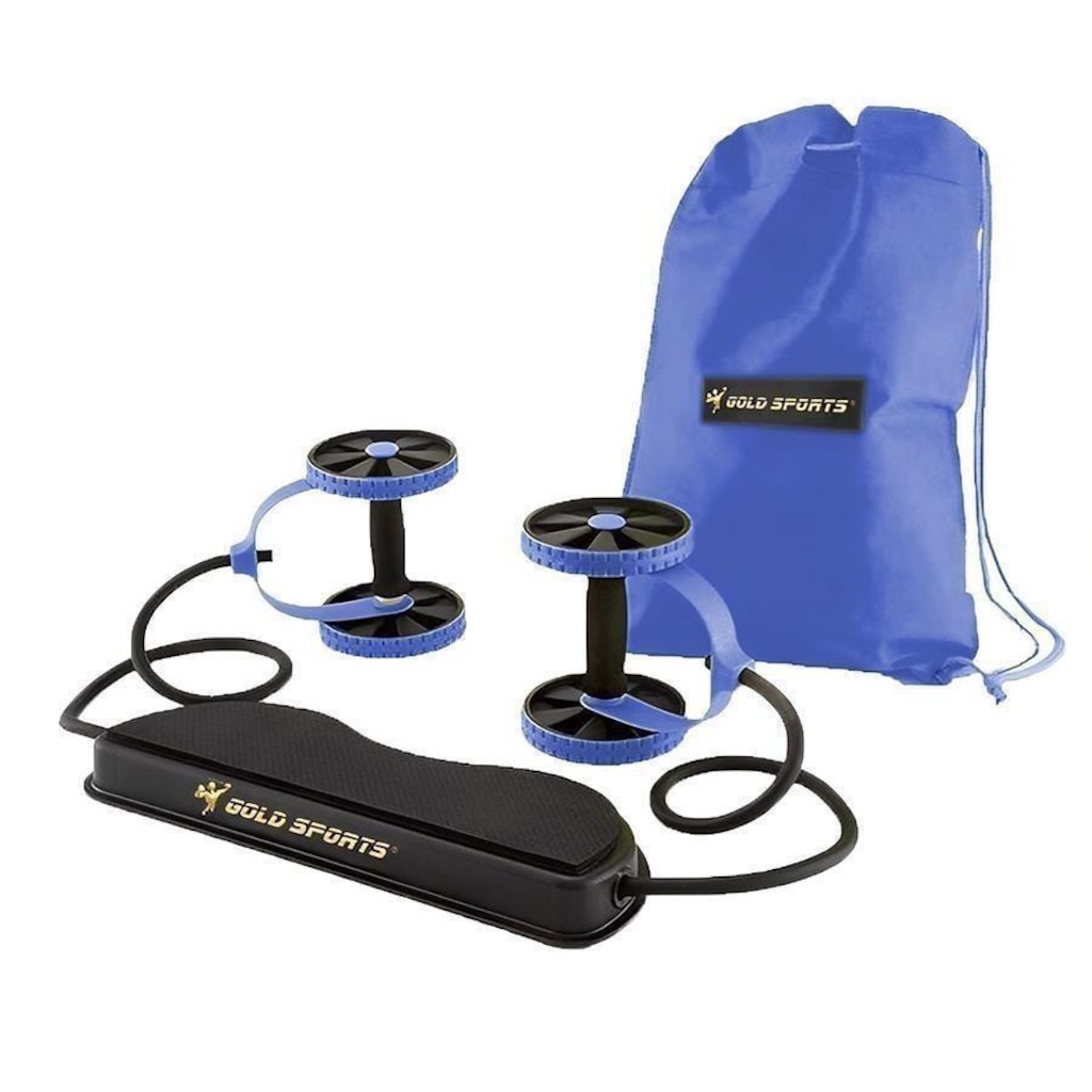 Imagem 5 do produto Roda Abdominal Gold Sports Revoflex Extreme com Elástico Az