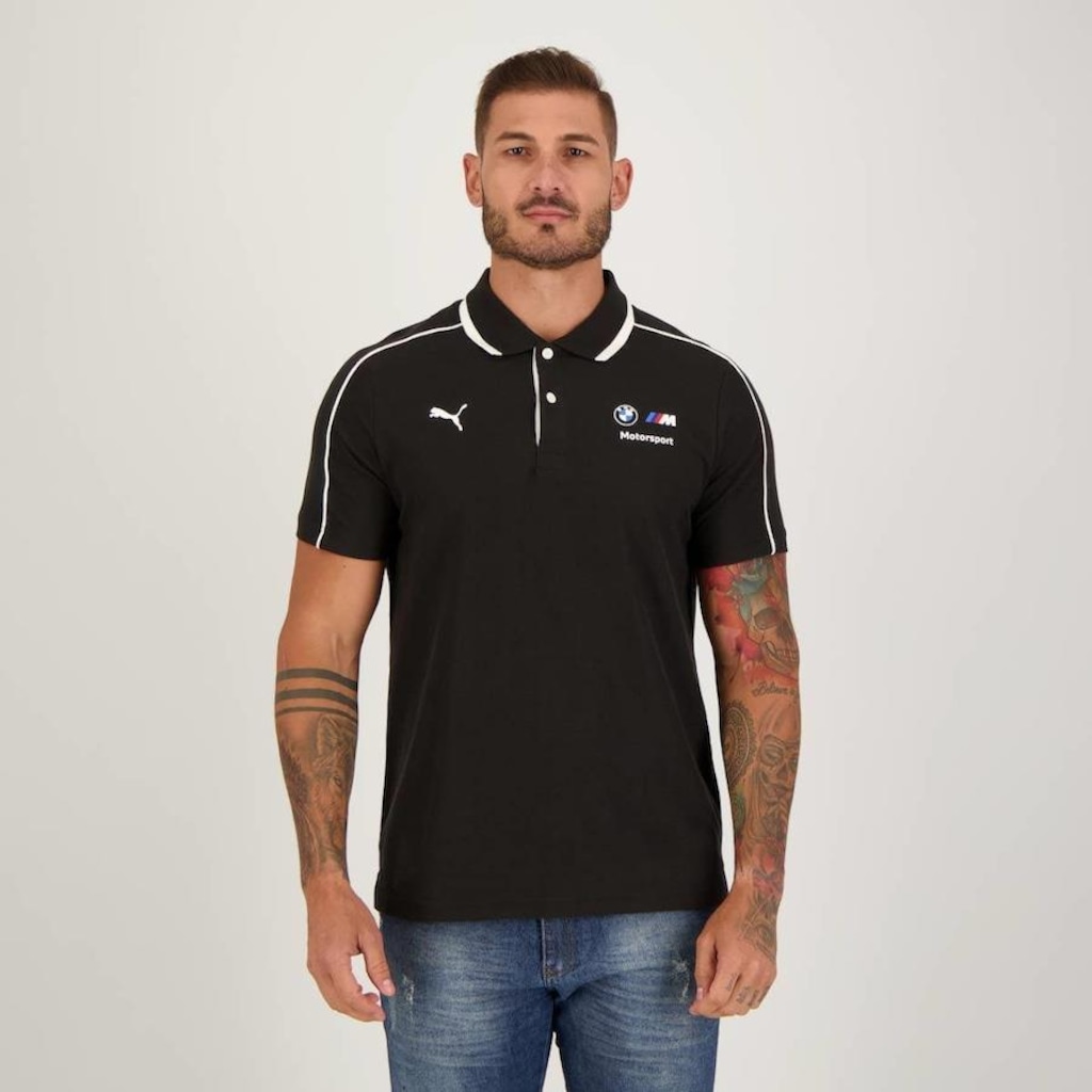 Camisa Polo Puma BMW Motorsport I - Masculina - Foto 1