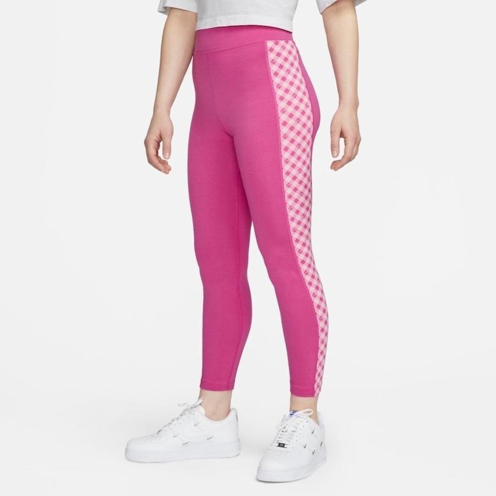 Calça Legging Nike Sportwear Gingham - Feminina